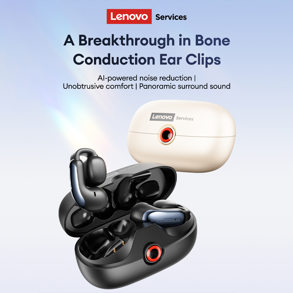 Earbuds Charging Case - เลอโนโว LES-108 หูฟังแบบหนีบหู TWS ไร้สาย บลูทูธ