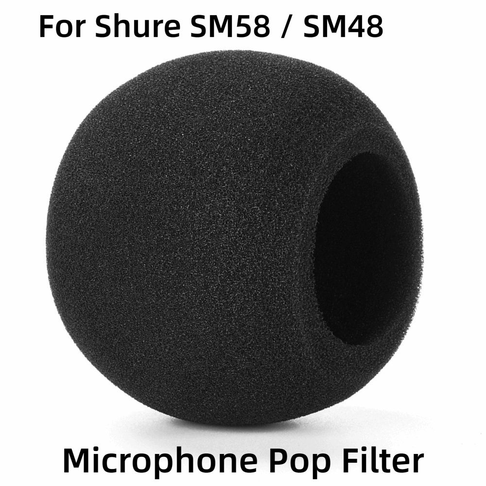 Shure Mic Sm58 - ฝาครอบไมโครโฟนแบบฟองน้ำกำมะหยี่ ป้องกันลม ลดเสียงรบกวน สำหรับไมโครโฟน Shure SM58