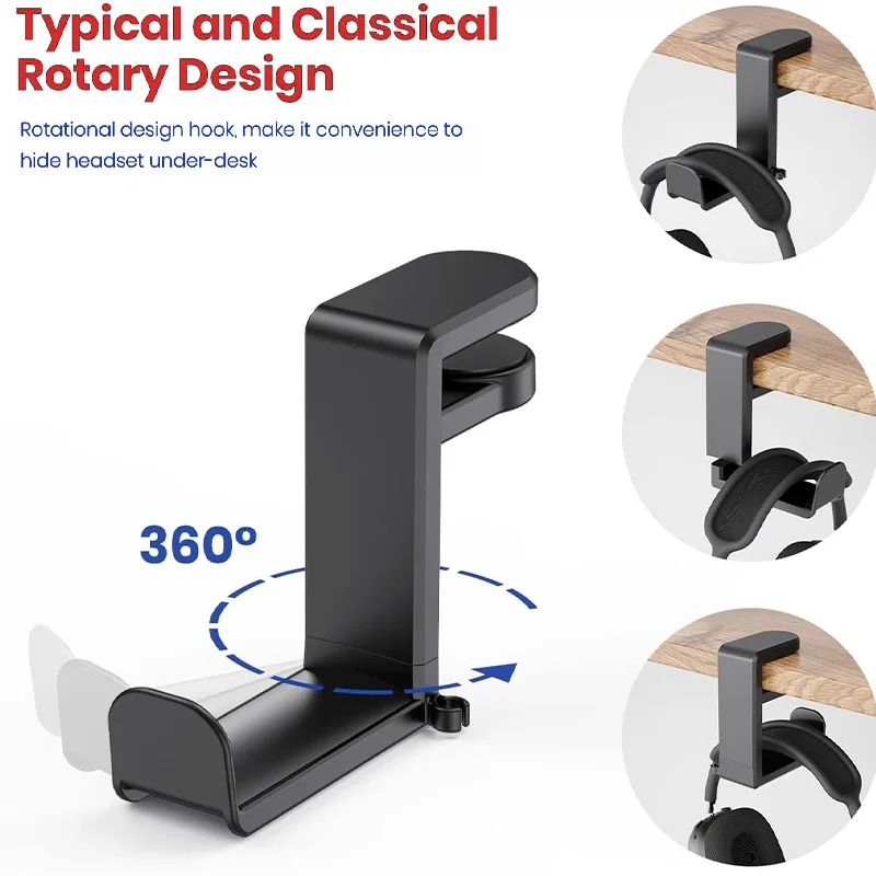 ที่แขวนหูฟังแบบหมุนได้ 360 องศ - Headphone Stand Desk บทวิจารณ์และราคา