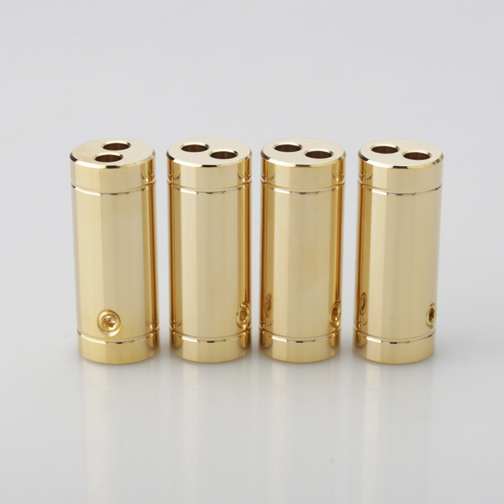 สายลำโพงชุบโครเมียม/ทอง 4 ชิ้น - Audio Splitter Y บทวิจารณ์และราคา