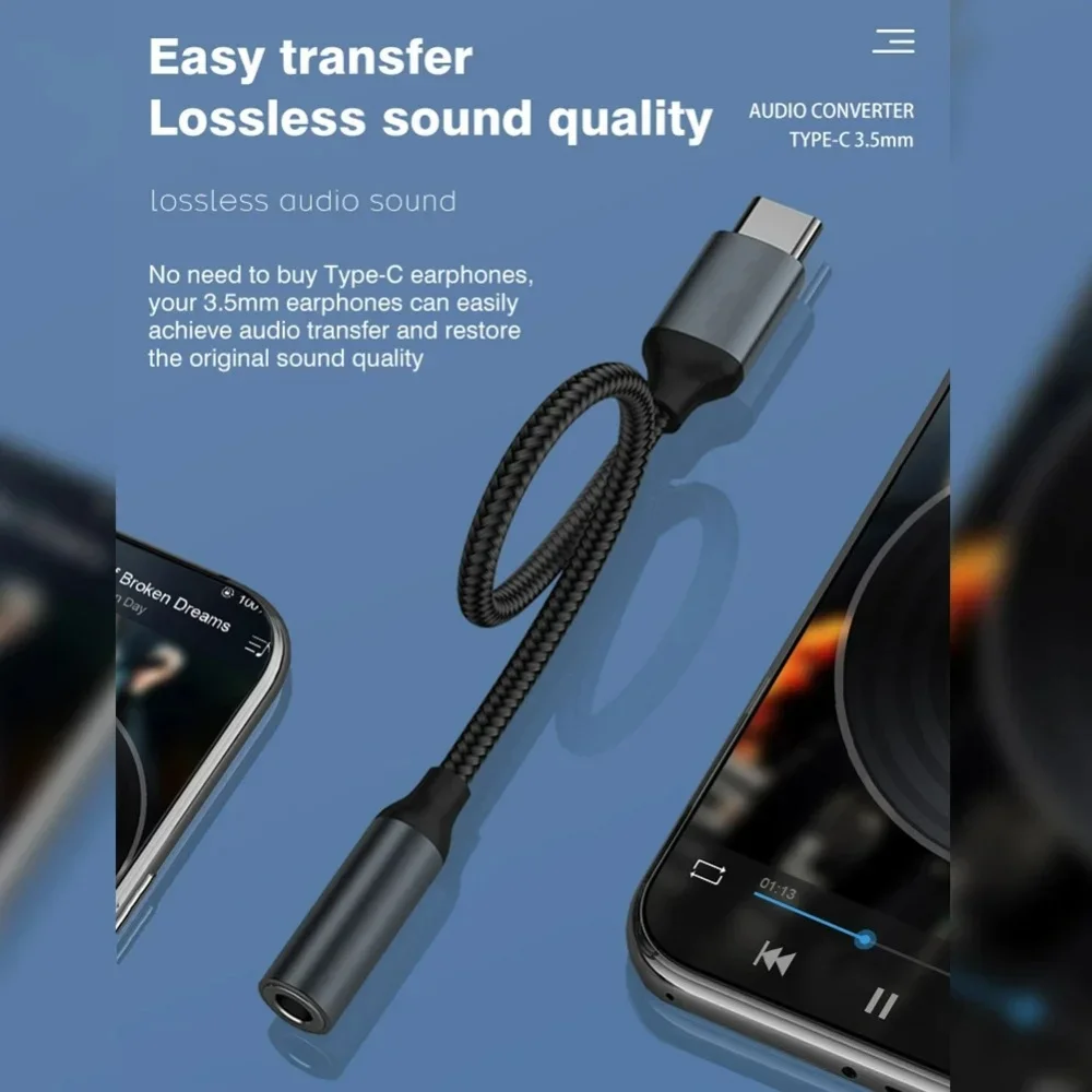 อะแดปเตอร์เสียง USB C 3.5 มม.  - Audiophile Headphone Wired บทวิจารณ์และราคา