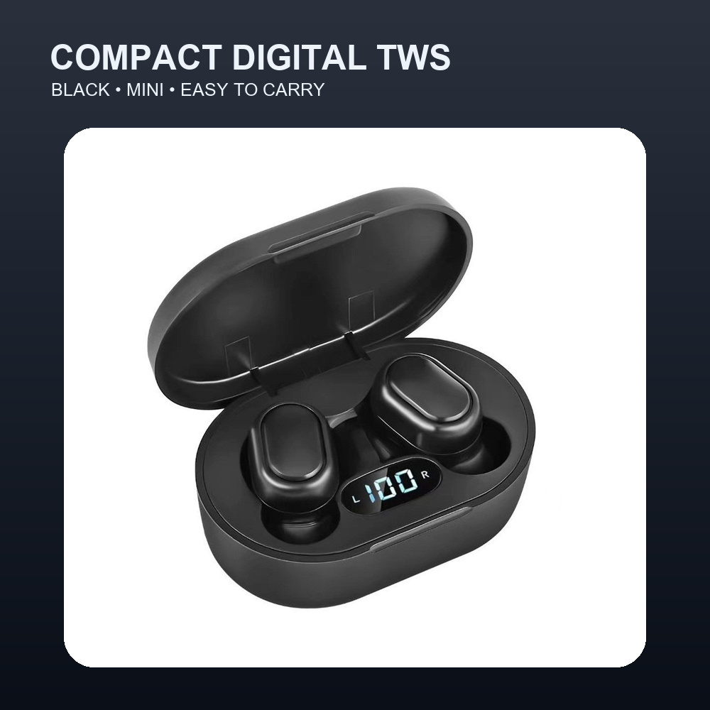 จอแสดงผลดิจิตอล TWS บลูทูธ 5.0 - Earbuds Charging Case บทวิจารณ์และราคา