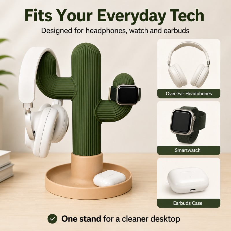 ที่วางหูฟังแบบมินิมอลรูปกระบอง - Headphone Stand Desk บทวิจารณ์และราคา